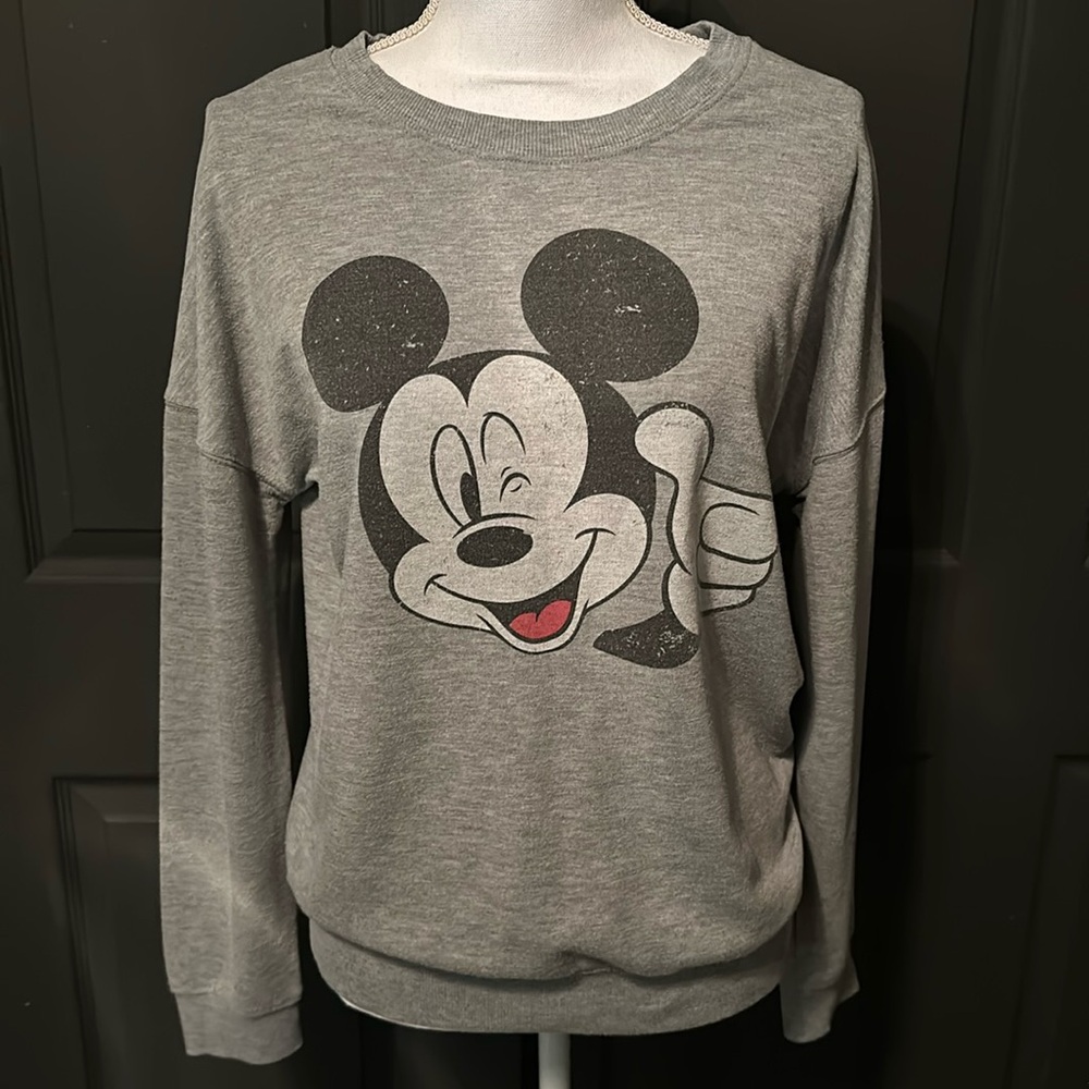 Grey Mickey Mouse Sweater
